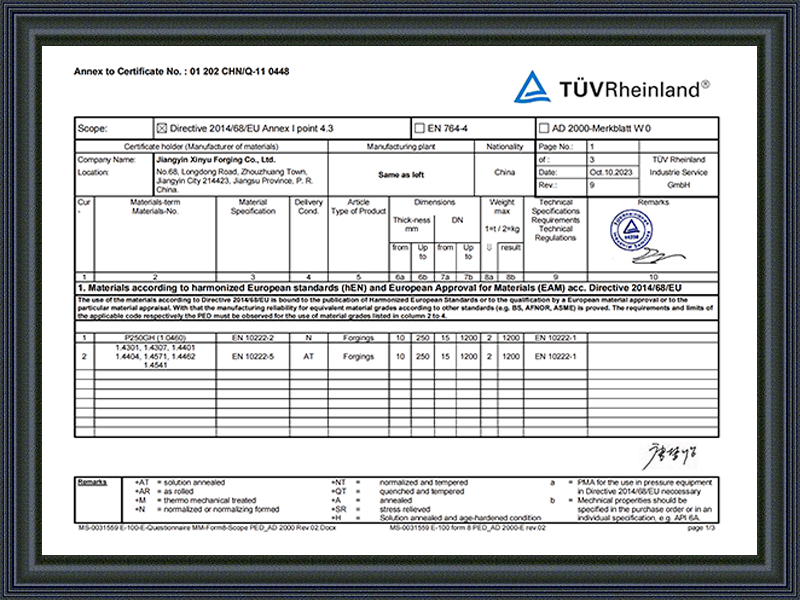 PED Cert